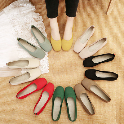編まれた円形の頭部はFlats Shoesすべてのマッチの女性のなまけ者の女性を毎日平底